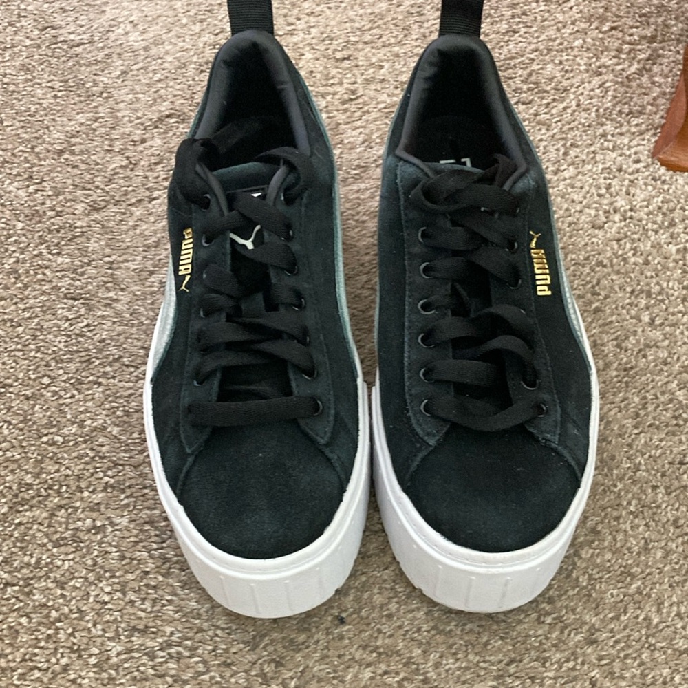 Puma Black and Gray Chunky Platform Sneakers - Picture 2 of 9